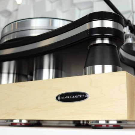 Description image for IsoAcoustics Delos 2216W1 Turntable Isolation Walnut Platform