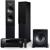 PSB Alpha T20 Floorstanding Speakers + Alpha S8 Subwoofer + Pioneer VSX-LX105 Amp Bundle