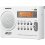 Sangean PR-D9W AM/FM Weather Alert Rechargeable Portable Radio WHITE