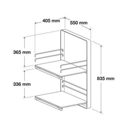 Description image for NorStone LOFT SIDE AV Stand Extension BLACK