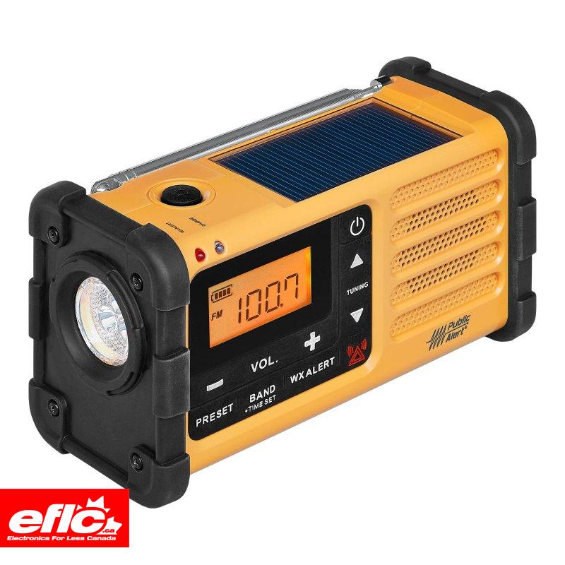 Sangean MMR-88 FM/AM All-Weather Handcrank Solar Emergency Alert Radio  Canada :  (MMR-88)