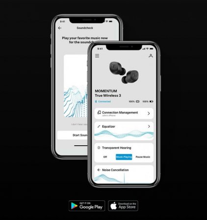 Description image for Sennheiser MOMENTUM 3 In-Ear Noise Cancelling Truly Wireless Headphones BLACK